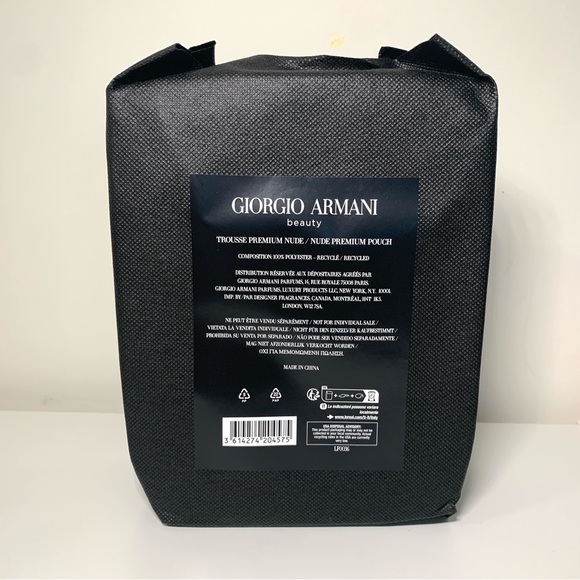 Giorgio Armani Beauty Pouch Blush Pink Bag Cosmetic Toiletry Case With Dust Bag - Picture 10 of 11